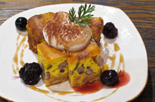 小豆とカボチャのチーズケーキ